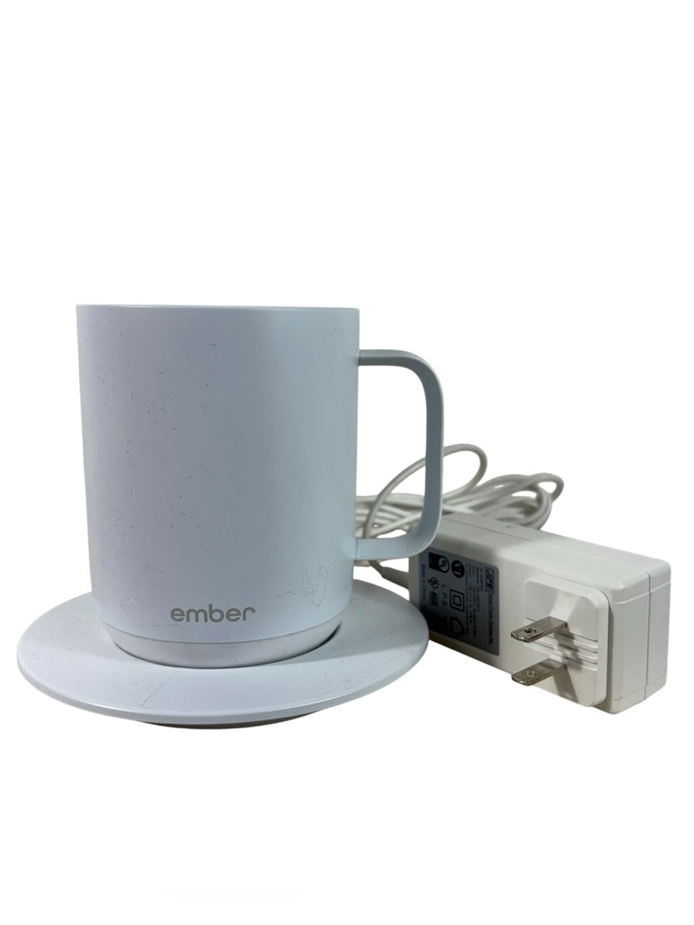 Ember Heated Mug 10oz Coffee Tea Drink Mug White w/ Charging Stand Gift Travel - Picture 1 of 5